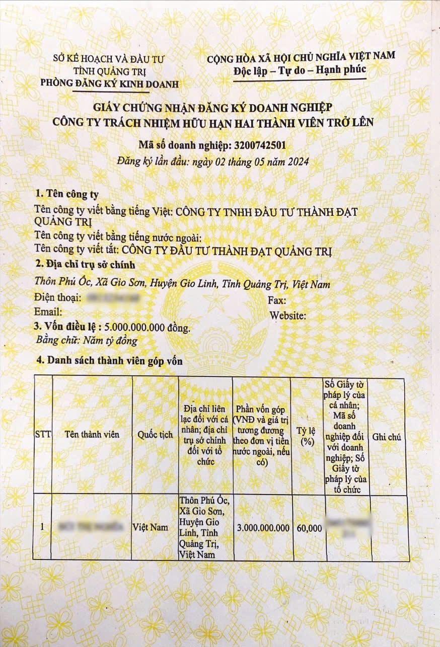 Giấy phép kinh doanh